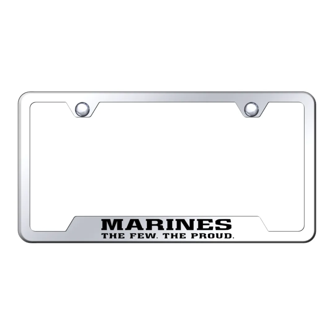 The Few The Proud Cut-Out Frame - Laser Etched Mirrored