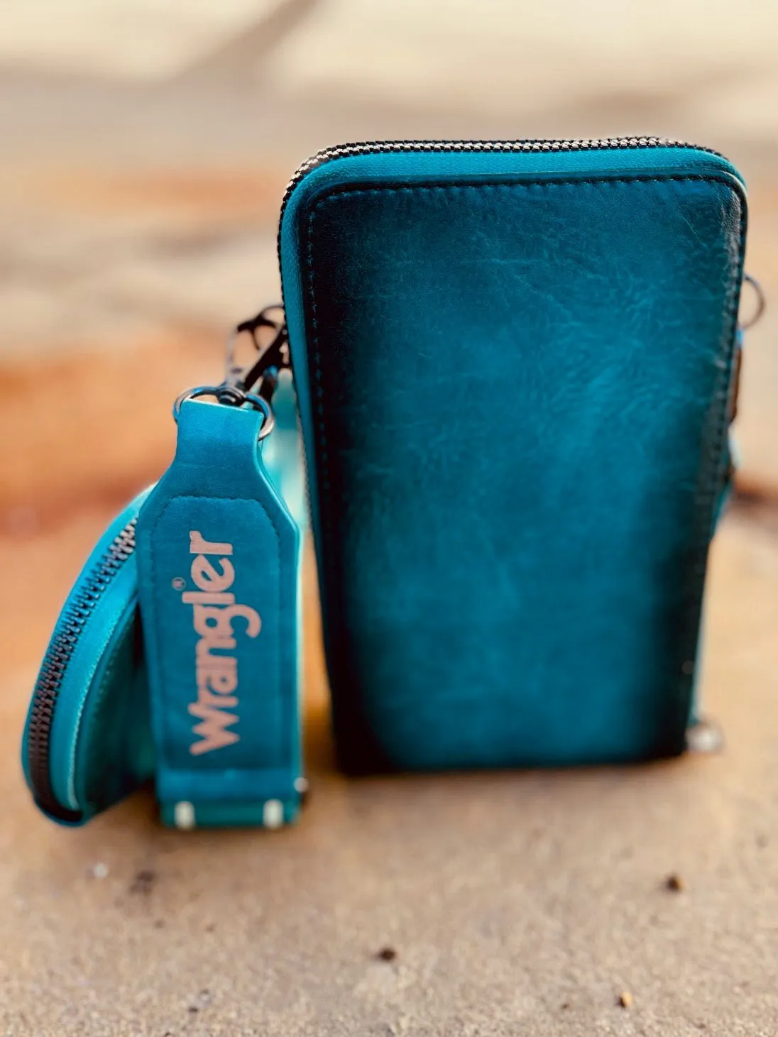The Original Turquoise Side Bag and Attachment