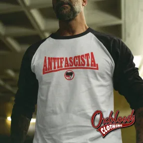 The Three Arrow Antifacista 3/4 sleeve raglan shirt