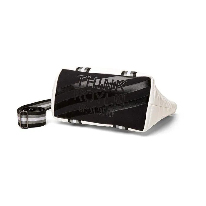 Think Royln - Jr. Wingman Bag w/ Elevated Pockets in White Patent
