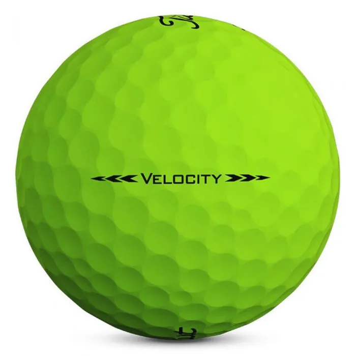 Titleist Velocity Matte Green Golf Balls - 12 Pack