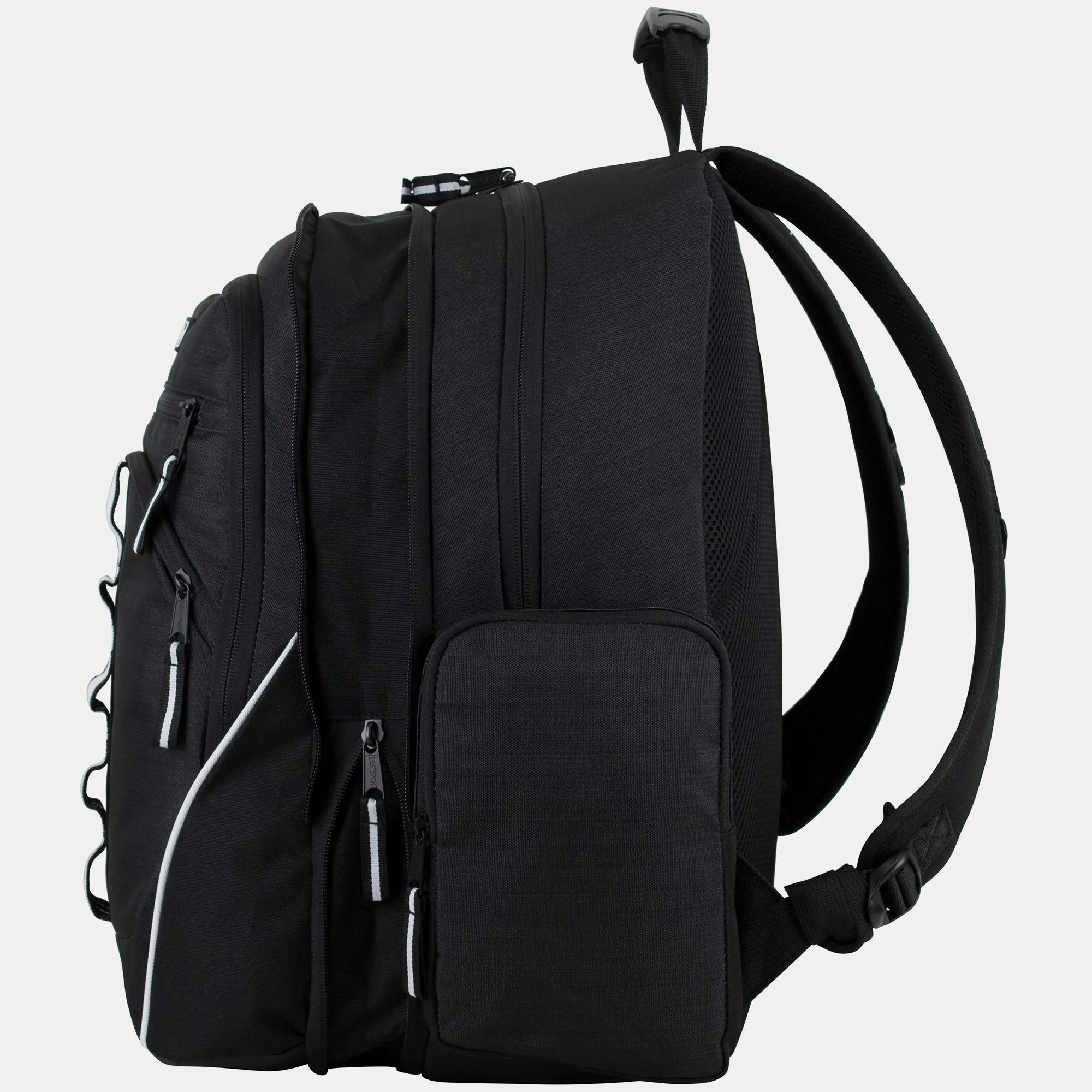 Unisex Expandable Velocity Backpack Black Stripe