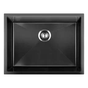 Welba Kitchen Stainless Steel Sink Bathroom Basin Single Bowl Under/Top Mount