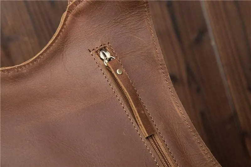 Woman Backpack Genuine Leather Shoulder Anti-theft Back Zipper Pouch
